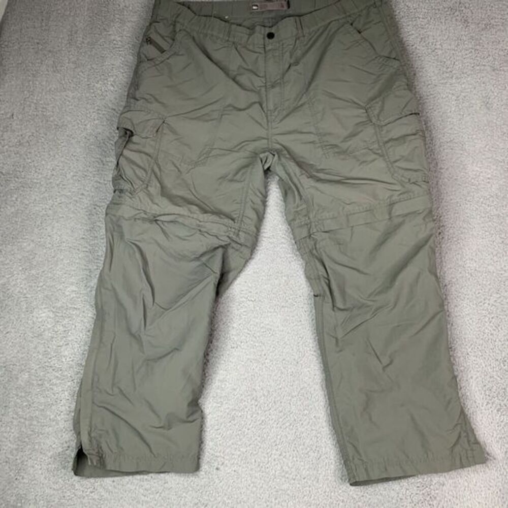 REI Pants Mens 2XL Convertible Hiking‎ UPF 50+Green Nylon Activewear Outdoor